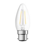 Ledvance Classic Performance LED Lamp B22d Kaars Filament Helder 2.5W 250lm - 827 Zeer Warm Wit | Vervangt 25W