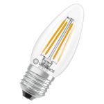 Ledvance Classic LED E27 Kaars Filament Helder 3.4W 470lm - 827 Zeer Warm Wit | Vervangt 40W