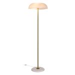 DFTP by Nordlux Glossy Vloerlamp Glas en Marmer Wit | Geschikt voor 3x E14