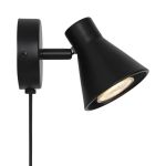 Nordlux Eik Wandlamp Metaal Zwart | Geschikt voor 1x GU10