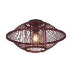 Good&Mojo Plafondlamp Maui Bamboe Burgundy S | Geschikt voor 1x E27 