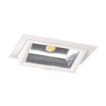 LED Downlight Wallwasher Wally Maxi Wit 46W 6400lm 70x75D - 840 Koel Wit - 238x145mm