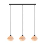 Eglo Hanglamp Midsumer Staal Zwart | IP20 - Geschikt voor 3x E27 
