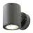 SLV Sitra Wandlamp Aluminium Grijs Up & Down | Buitenverlichtinging - IP44 - Geschikt voor 2x GX53