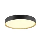 SLV Decona 42 Plafondlamp Aluminium Zwart Goud Rond 23W 2680lm - 930-940 CCT | IP44 - Beste Kleurweergave - Dimbaar 