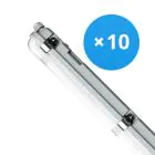 Voordeelpak 10x Noxion LED Waterdichte Montagebalk Poseidon V3.0 35-65W 4550-9100lm - 830-865 CCT | 150cm - Doorvoerbedrading (5x2.5mm2)