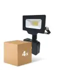 Voordeelpak 4x Noxion LED Breedstraler Beamy G3 10W 1100lm 100D - 840 Koel Wit | IP65 - Bewegings- en Lichtsensor - Symmetrisch