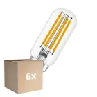 Voordeelpak 6x Osram LED Speciaal E14 Buisvormig Lamp T26 Filament Helder 4.8W 470lm - 827 Zeer Warm Wit | Dimbaar - Vervangt 40W