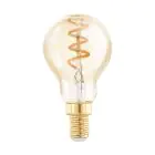 Eglo LED Kogel E14 Filament Amber 4W 145lm - 820 Zeer Warm Wit | Dimbaar - Vervangt 15W